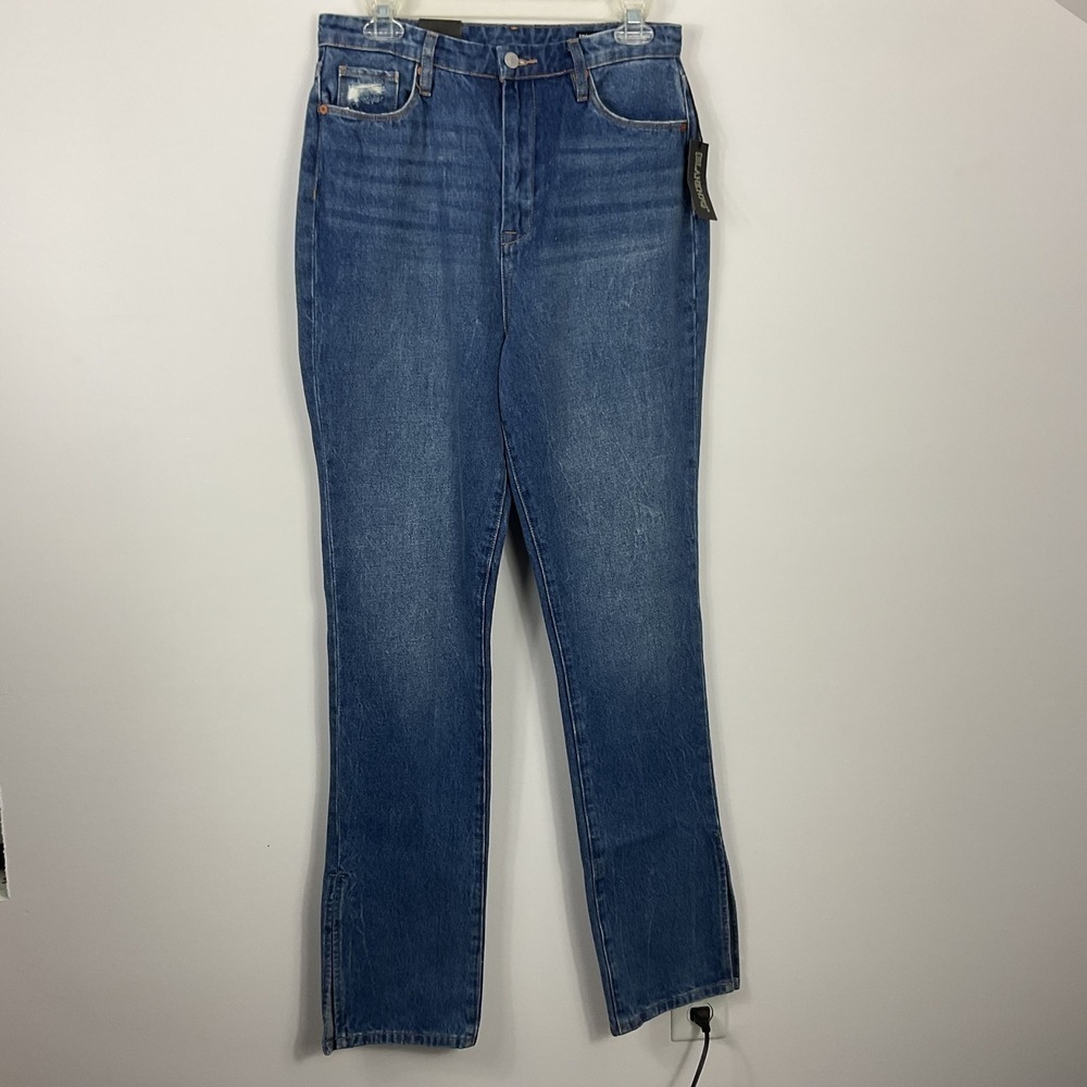 BLANKNYC The Cooper Long Slim Straight Jeans Women's Size 29 Side Slit